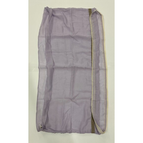 Simply Noelle Silk Blend Scarf Shawl Pastel Purple - Picture 3 of 7